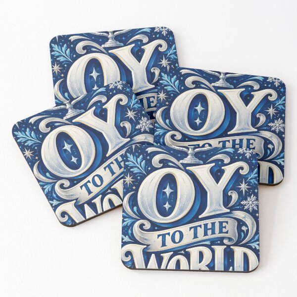 Item preview, Oy to the World - Funny Hanukkah Menorah designed and sold by Kiwi Bond.