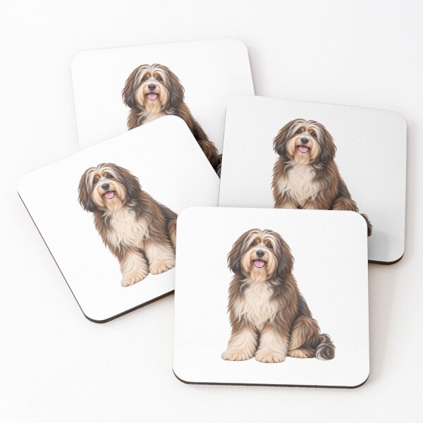 Item preview, Tibetan Terrier Dog Sable Brown designed and sold by BackgroundND.