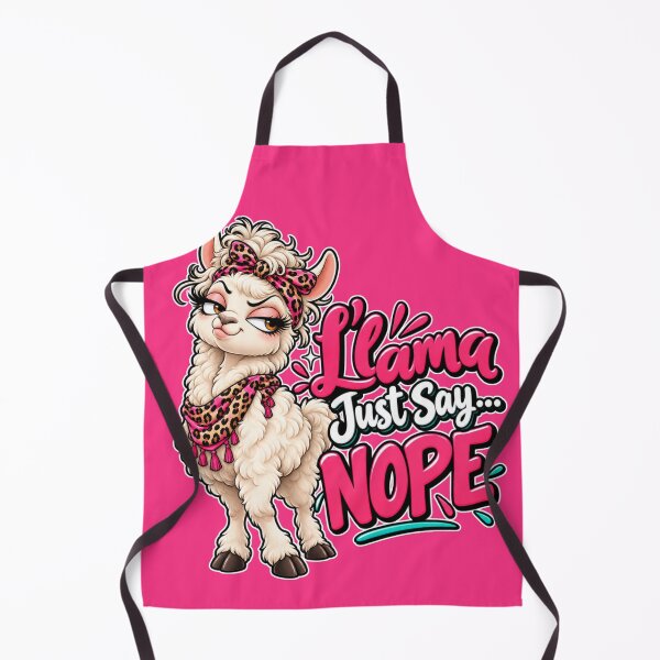 Item preview, Llama Just Say NOPE – Llama atrevida con estampado de leopardo designed and sold by Searching ideas.