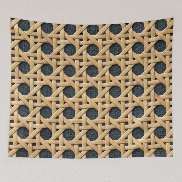 Item preview, Natural Rattan Cane Weave Texture – Vintage Wicker Geometric Pattern designed and sold by Kaleidoscope Print.