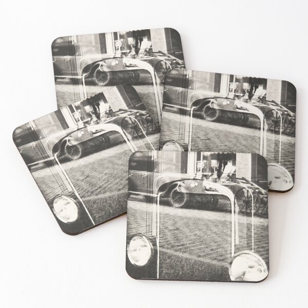 Item preview, Reflections, fine art automobile vintage black and white photograph by Jaromir Funke designed and sold by Astrid Arkhangelsky.