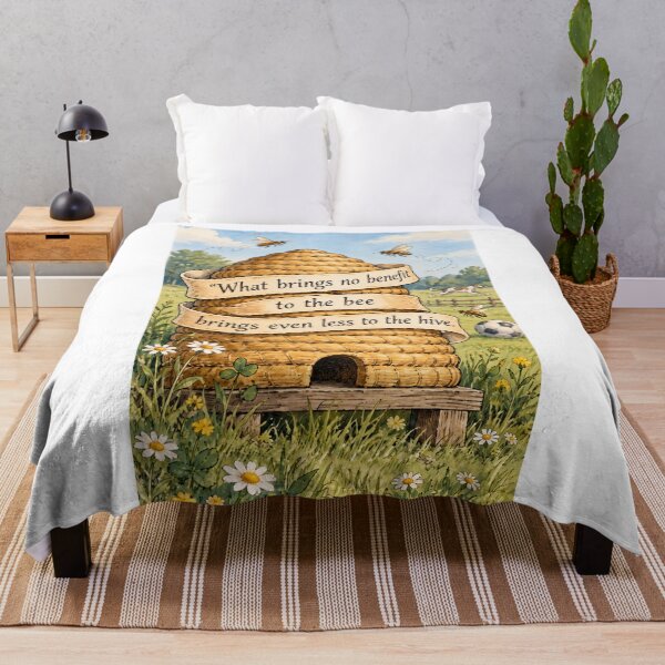Item preview, What Brings No Benefit to the Bee - Ted Lasso Inspired Beehive Quote designed and sold by Kiwi Bond.