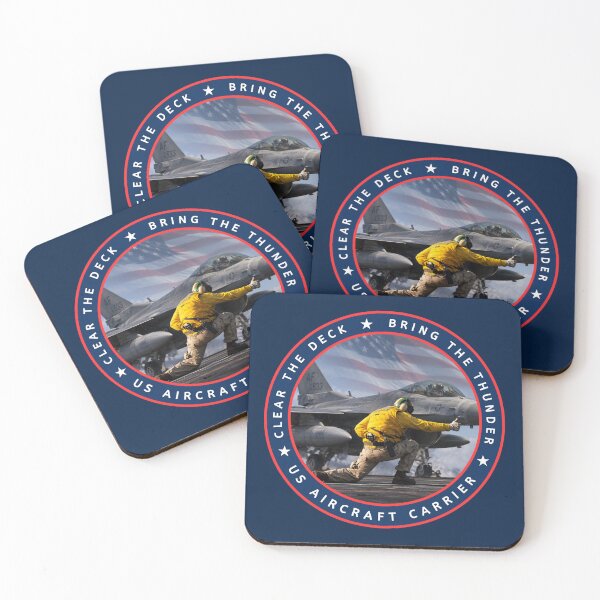 Item preview, US Navy Aircraft Carrier Military Takeoff Emblem designed and sold by Zarppelon.