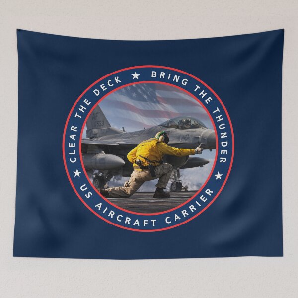 Item preview, US Navy Aircraft Carrier Military Takeoff Emblem designed and sold by Zarppelon.