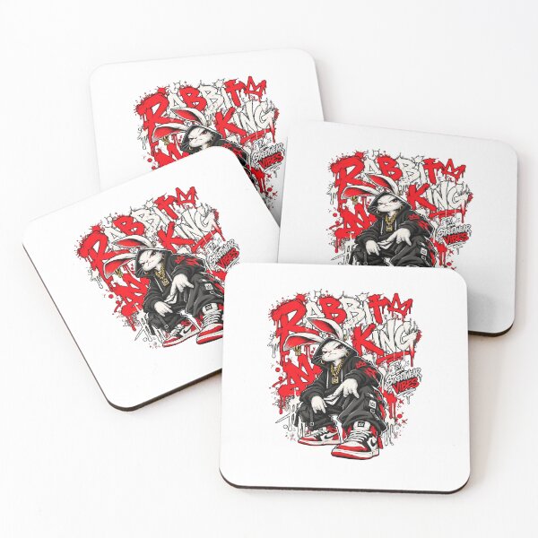 Item preview, Rabbit King Urban Graffiti Streetwear Design designed and sold by BAAKSHOP.