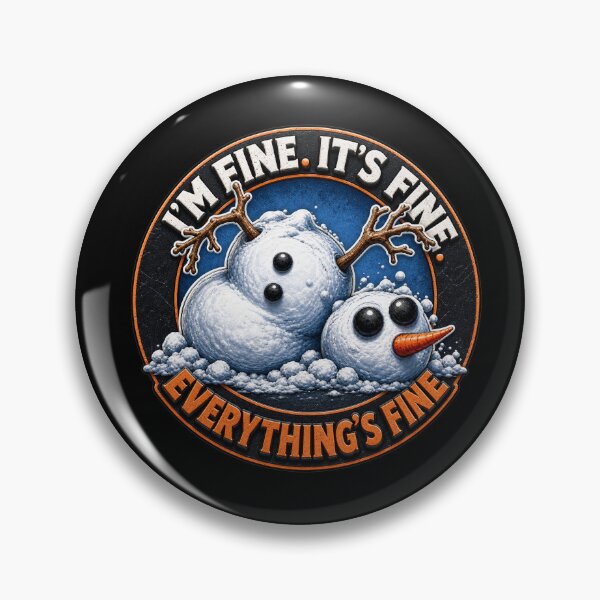 Item preview, Funny Snowman I'm Fine Everything's Fine Sarcastic Christmas designed and sold by Wilcox PhotoArt.