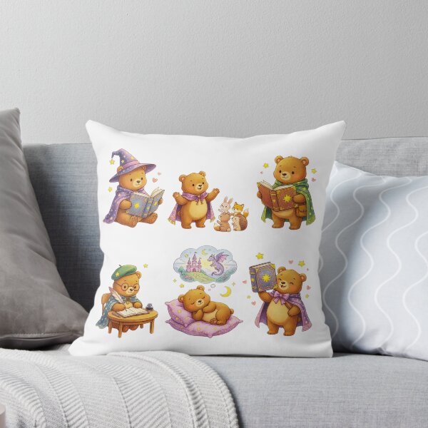 Item preview, Cute Magical Teddy Bear Wizard Sticker Collection – Storybook Fantasy Friends designed and sold by JAMESAMORN.