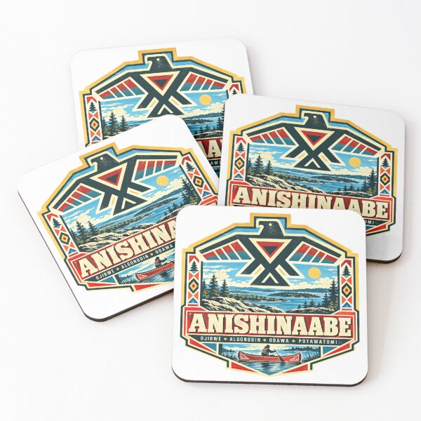 Item preview, Anishinaabe Ojibwe Algonquin Odawa Potawatomi Native American Indigenous Culture Canoeing designed and sold by NightGlyph.