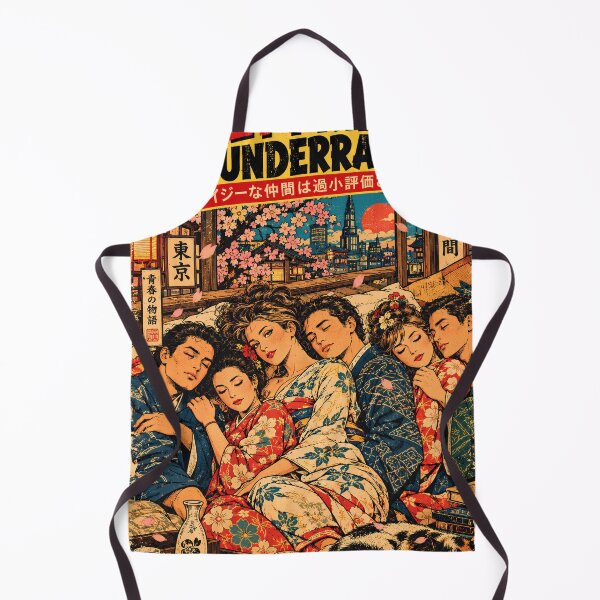 Item preview, Crazy Friends Cozy Cherry Blossom Tokyo Poster designed and sold by BRTHRCNK01.
