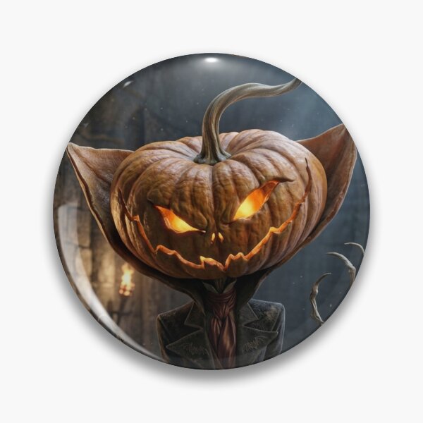 Item preview, Jack O'Lantern the Halloween lord chasing spirits with his lantern of arcane magic designed and sold by Vintage Designs +.