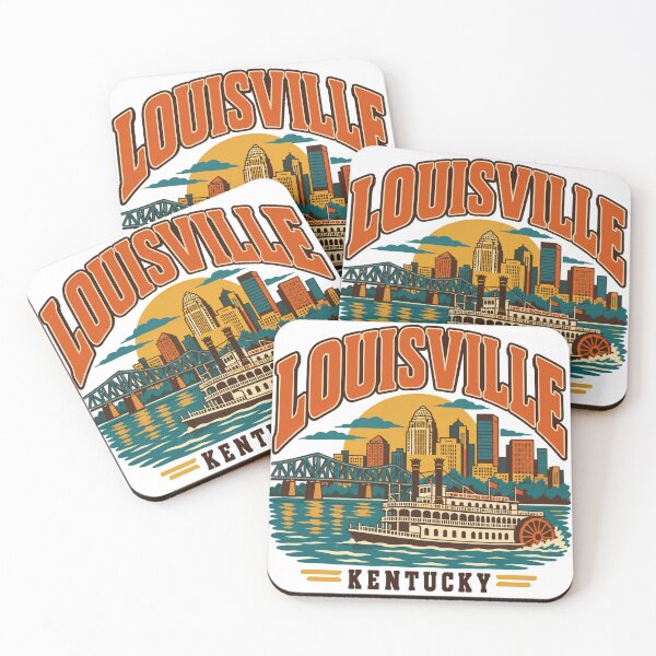Item preview, Louisville Gift - Vintage Louisville Kentucky Travel Art designed and sold by RedRubyBubble.
