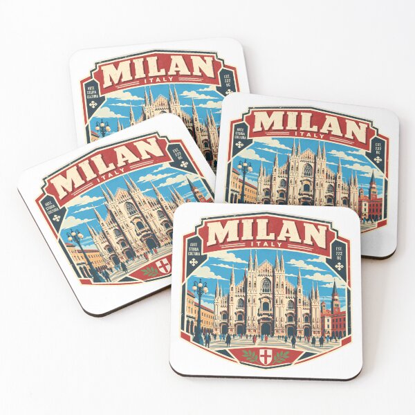Item preview, Milan Italy Travel Souvenir Destination designed and sold by NightGlyph.