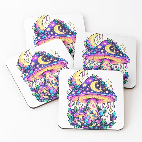 Item preview, Enchanted Moon Mushroom Cosmic Botanical Garden designed and sold by Thai Vibe Studio.