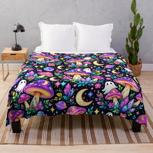 Item preview, Enchanted Moon Mushroom Cosmic Botanical Garden designed and sold by Thai Vibe Studio.