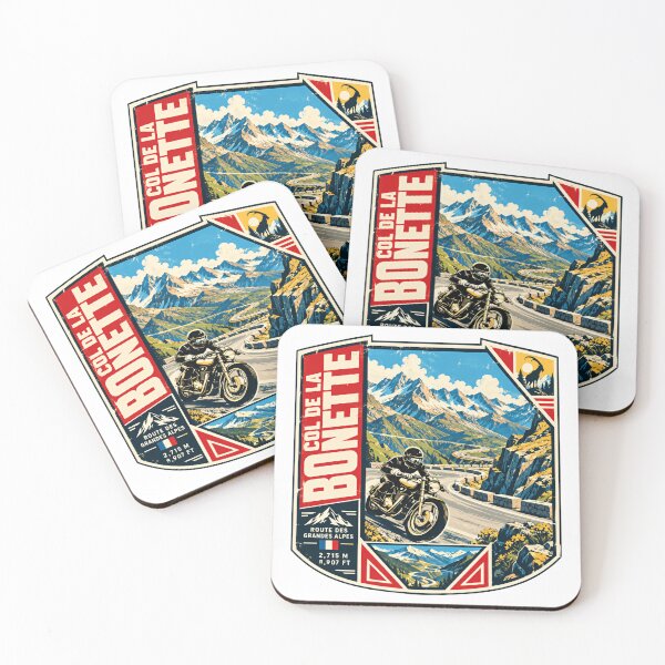Item preview, Col De La Bonette Route Des Grandes Alpes Motorcycle Biker Travel designed and sold by NightGlyph.