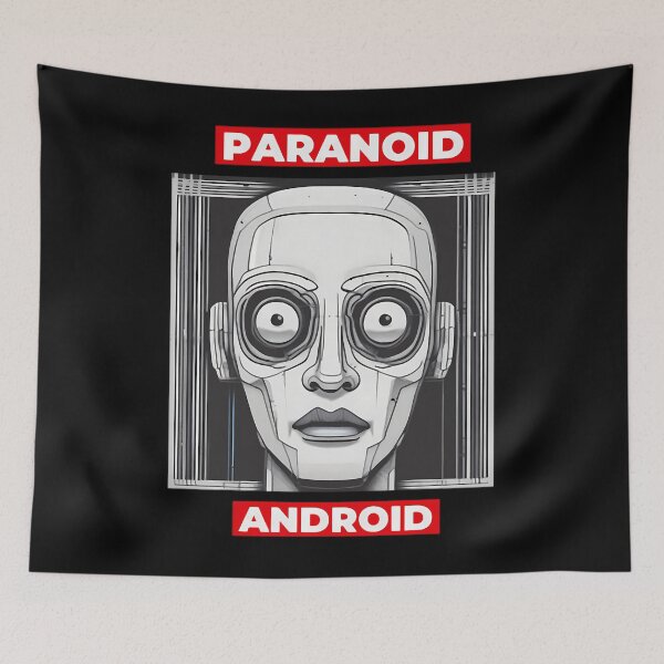 Item preview, Radiohead Paranoid Android Robot Cyberpunk Alternative Rock  designed and sold by marcobulga.