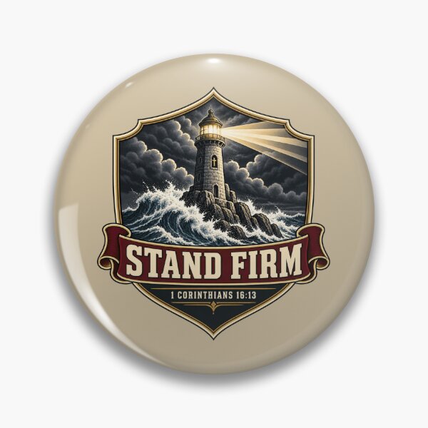 Item preview, Stand Firm Christian Lighthouse designed and sold by BROHLine Studio.