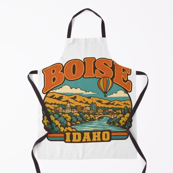 Aperçu de l'œuvre Cadeau de Boise - Art de voyage vintage de Boise, Idaho créée et vendue par RedRubyBubble.