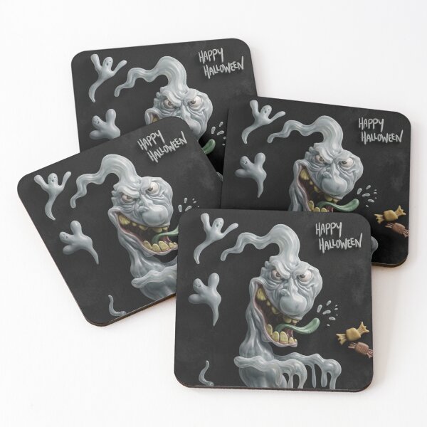 Item preview, Happy Halloween Ghostie design designed and sold by Vintage Designs +.