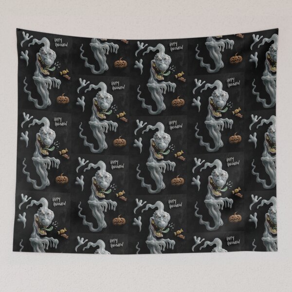 Item preview, Happy Halloween Ghostie design designed and sold by Vintage Designs +.