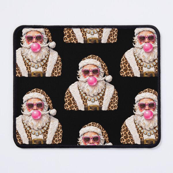 Item preview, Glam Leopard Santa Claus Christmas Holiday Portrait designed and sold by RDGNR.