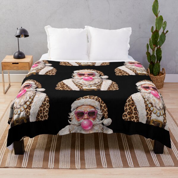 Item preview, Glam Leopard Santa Claus Christmas Holiday Portrait designed and sold by RDGNR.