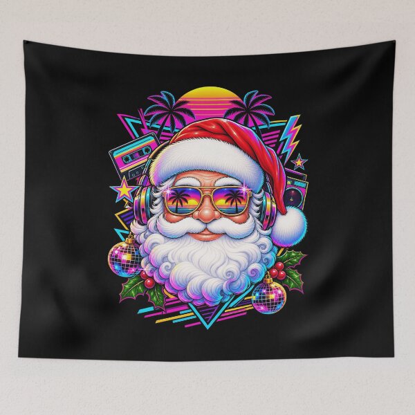 Item preview, Retro Santa with Sunglasses and Headphones designed and sold by rafaeltto.
