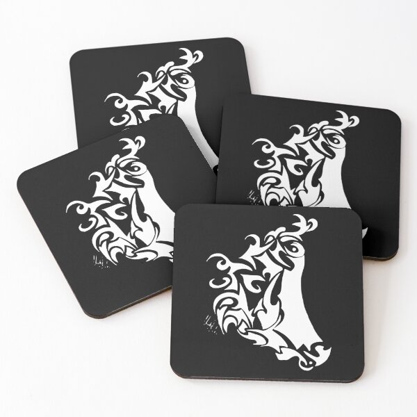 Item preview, Copy of Abstract Ink | Cow (Dark background version) designed and sold by Boxlidjumper.