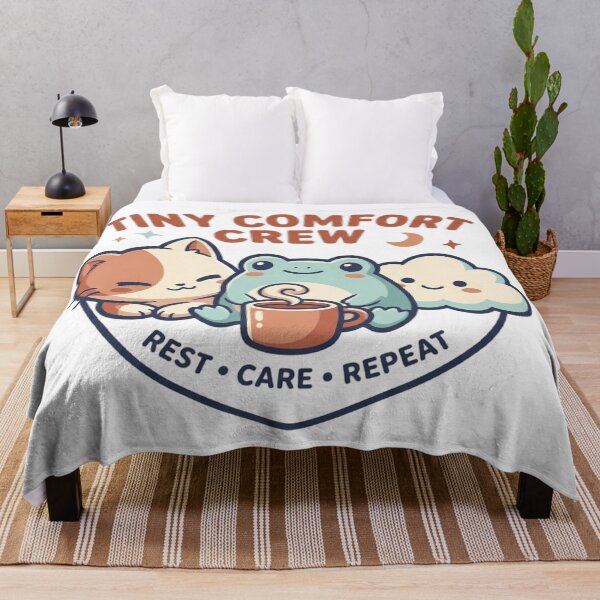 Item preview, Tiny Comfort Crew Rest Care Repeat Cute Cozy designed and sold by mood-draftsman.