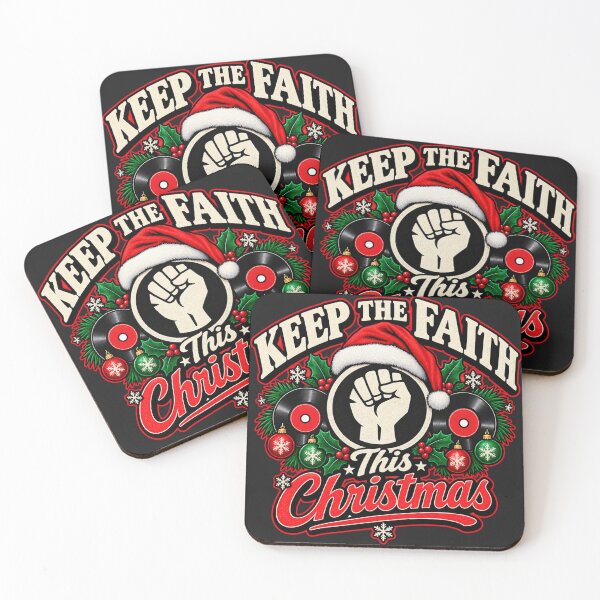 Item preview, Keep The Faith This Christmas Northern Soul Fist Vinyl designed and sold by Tee-Shirt-Topia.