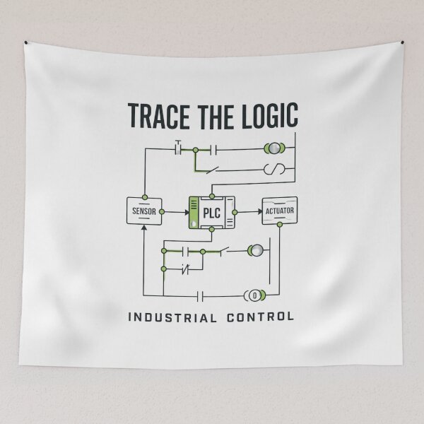 Item preview, Trace the Logic | Industrial PLC and Controls Engineering designed and sold by Amr Darwish Graphic designer.