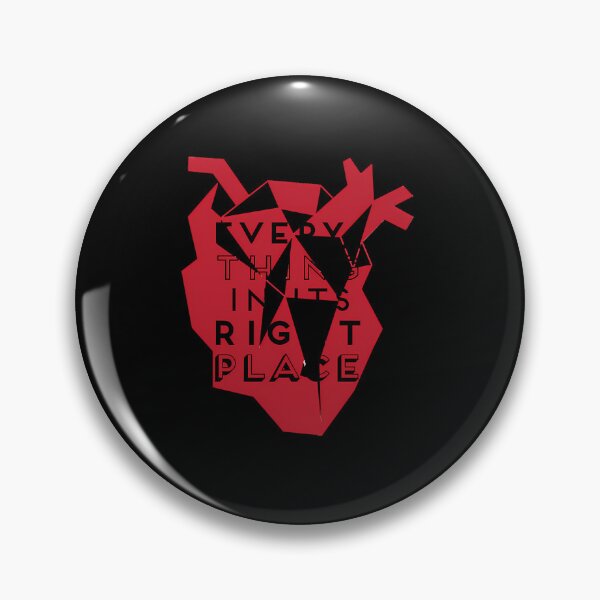 Item preview, Radiohead Everything In Its Right Place Geometric Red Heart  designed and sold by marcobulga.