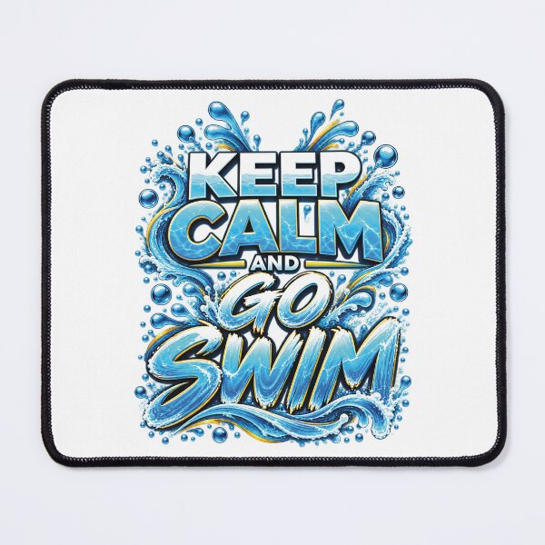 Item preview, Keep Calm and Go Swim – funny Swimming Lover Quote, designed and sold by BEE-CREATIVO.