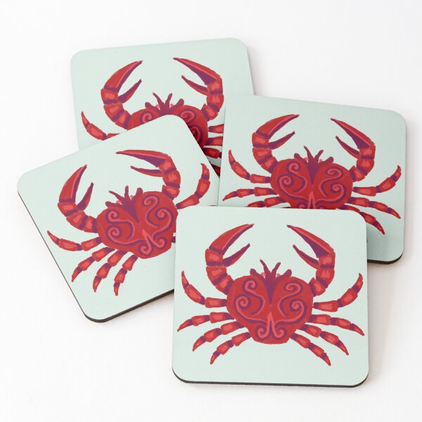 Item preview, Artistic Crab Sticker  designed and sold by Ember-and-Ivy.