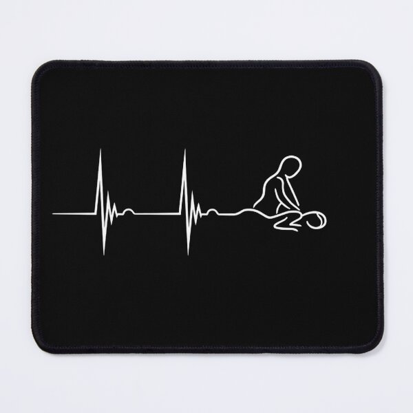 Item preview, Massage Therapist Heartbeat ECG Pulse Line Art designed and sold by Castielalger.