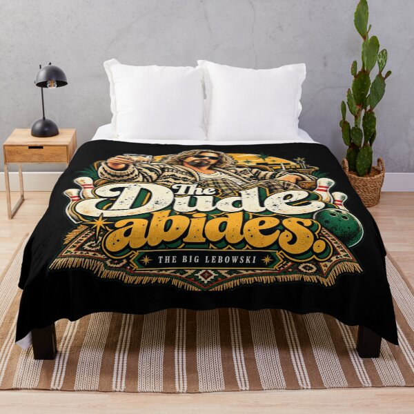 Item preview, The Dude Abides Retro Bowling designed and sold by Quoteez.