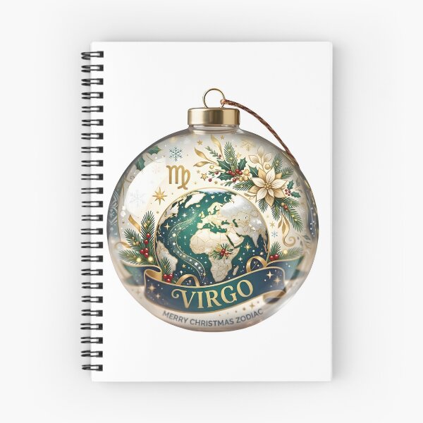 Item preview, Virgo Zodiac Christmas Ornament Globe Design designed and sold by Zodiac Celestial Art.
