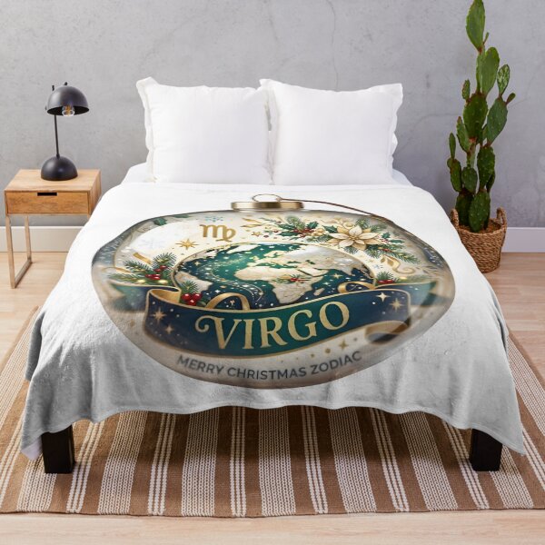 Item preview, Virgo Zodiac Christmas Ornament Globe Design designed and sold by Zodiac Celestial Art.