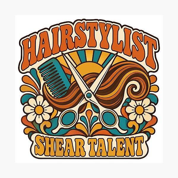 Item preview, Hairstylist Gift - Shear Talent designed and sold by RedRubyBubble.