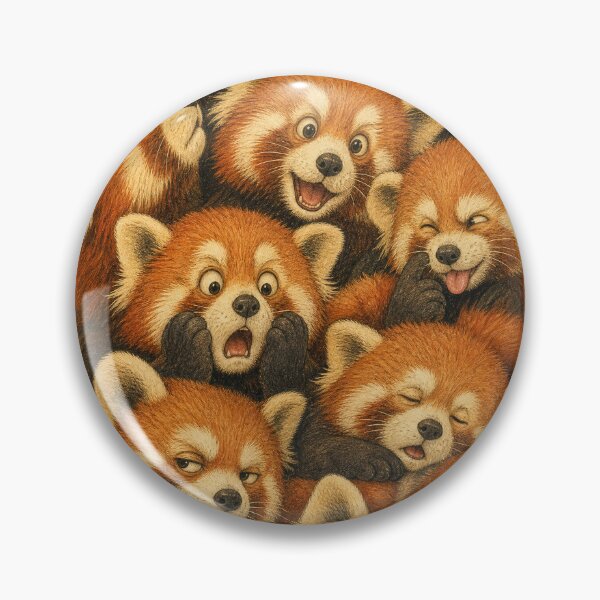 Item preview, Cute Red Pandas with Hilarious Expressions designed and sold by merchxwear.