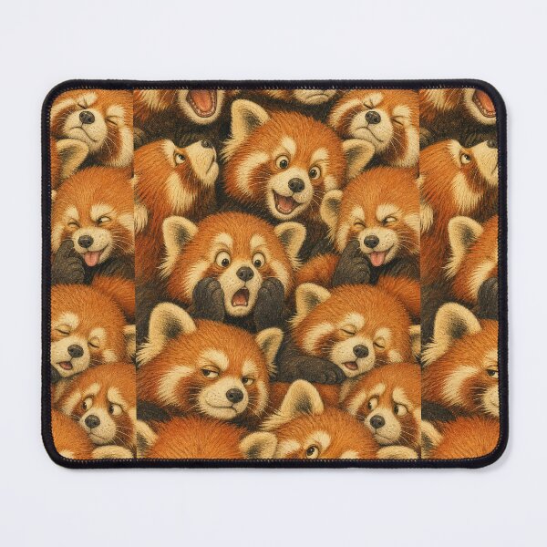 Item preview, Cute Red Pandas with Hilarious Expressions designed and sold by merchxwear.