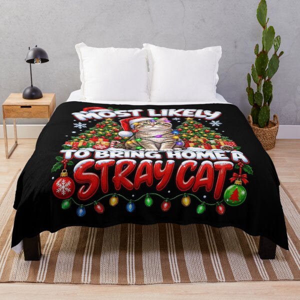 Item preview, Most Likely to Bring Home a Stray Cat Christmas Design designed and sold by rafaeltto.