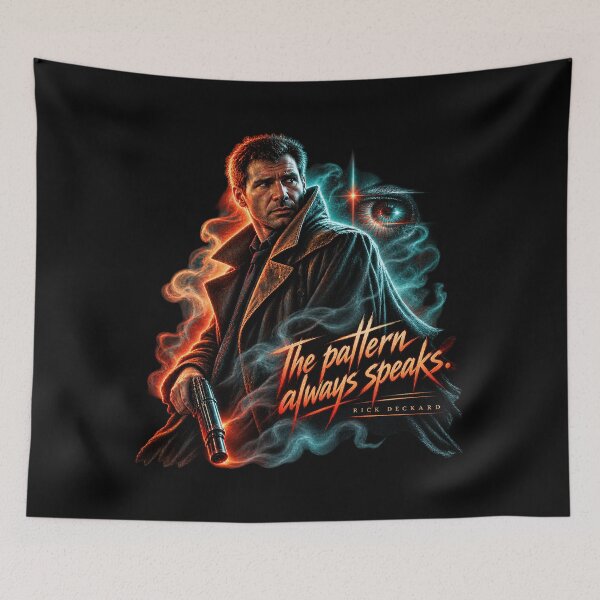 Item preview, Rick Deckard The Pattern Speaks Neon Noir designed and sold by Quoteez.