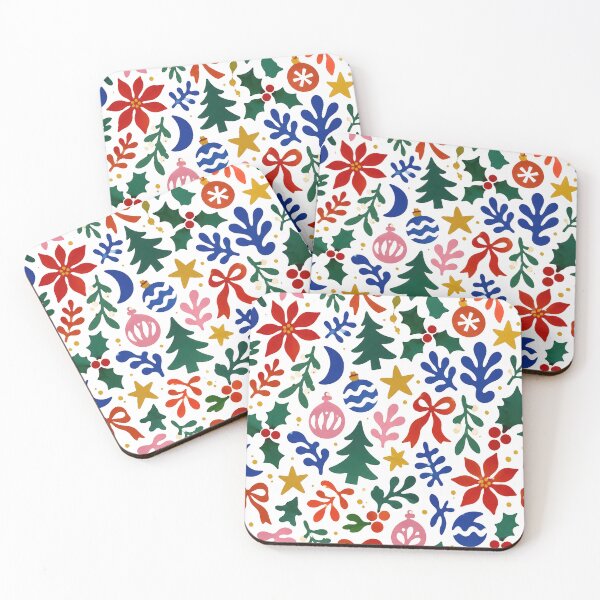 Item preview, Matisse Christmas Pattern Abstract Festive Cutouts designed and sold by Retr0Tshirts.