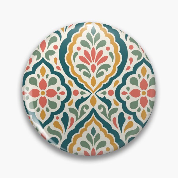Item preview, Terracotta Moroccan Floral Arabesque Mosaic Pattern designed and sold by KokoDeez.