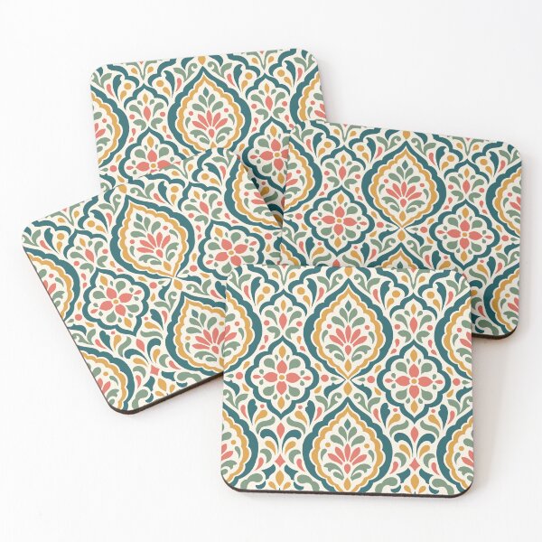 Item preview, Terracotta Moroccan Floral Arabesque Mosaic Pattern designed and sold by KokoDeez.