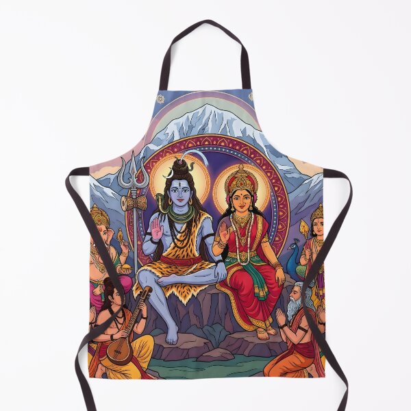 Item preview, Bendiciones de la familia Shiva Parvati en Kailash designed and sold by hutofdesigns.