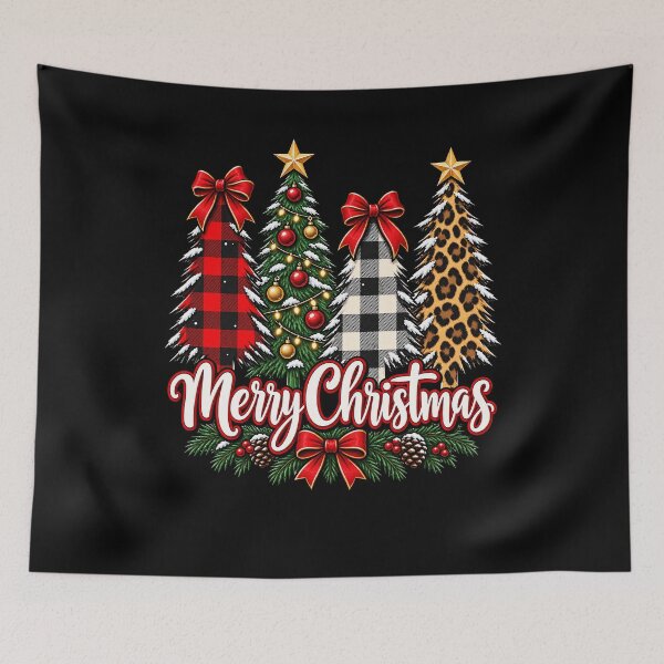 Item preview, Stylish Merry Christmas Trees Design for the Holidays designed and sold by rafaeltto.