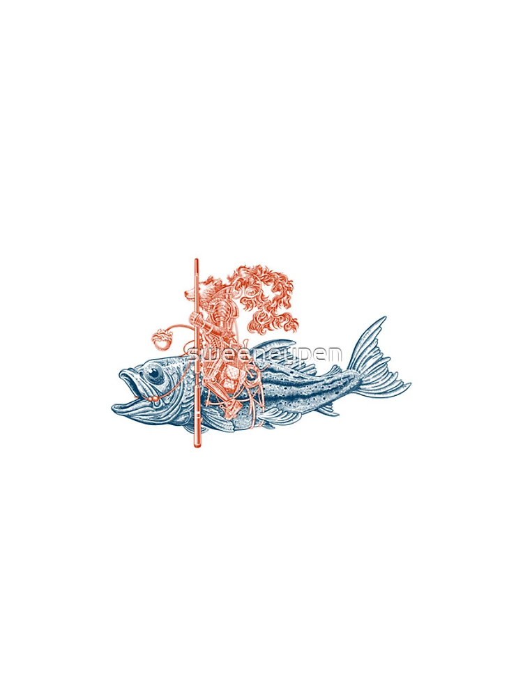 Thumbnail 4 of 4, iPhone Case, Knight Riding Fish designed and sold by sweeneypen.