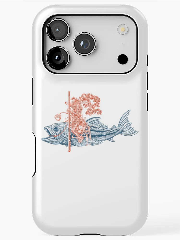 Thumbnail 1 of 4, iPhone Case, Knight Riding Fish designed and sold by sweeneypen.